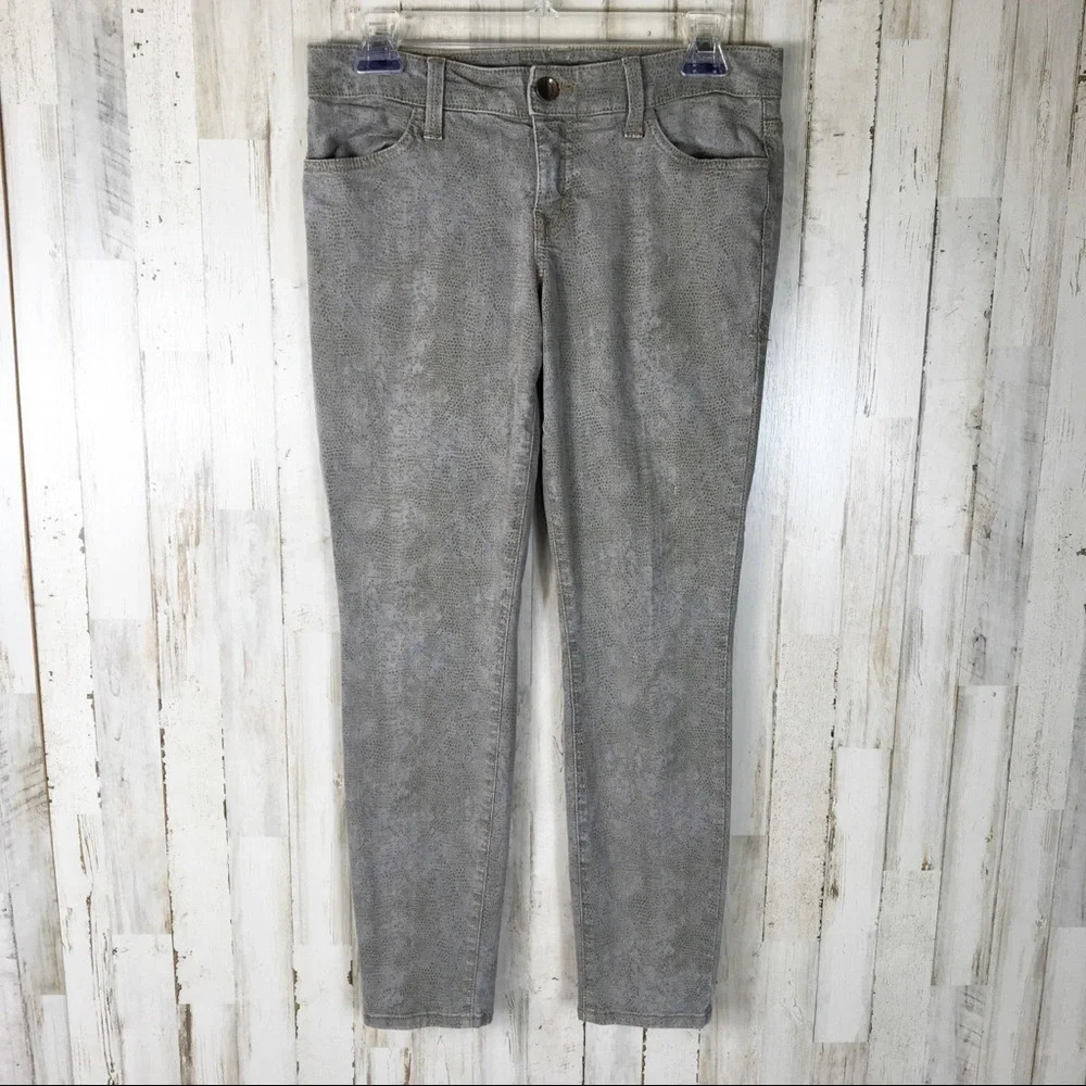 Anthropologie Level 99 Snakeskin Jegging Jeans 28